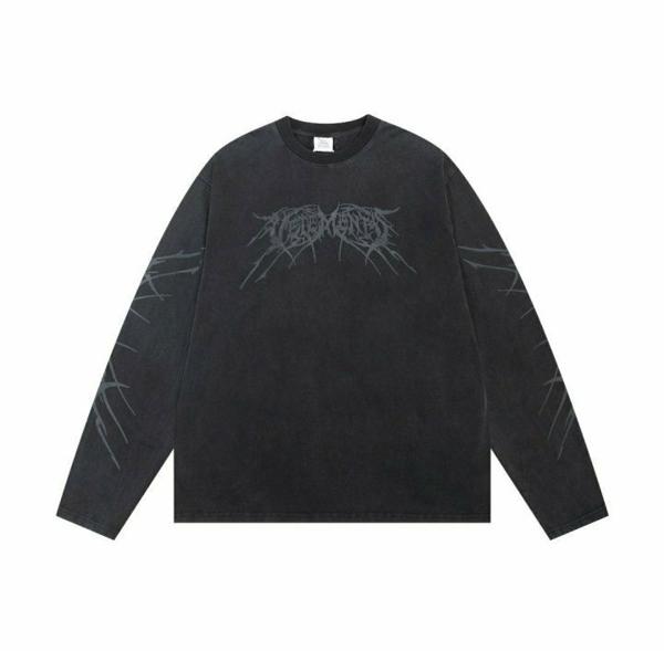 베** 루즈핏 워싱 롱슬리브 티셔츠