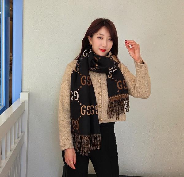 구* 모노톤 포인트 양면 머플러