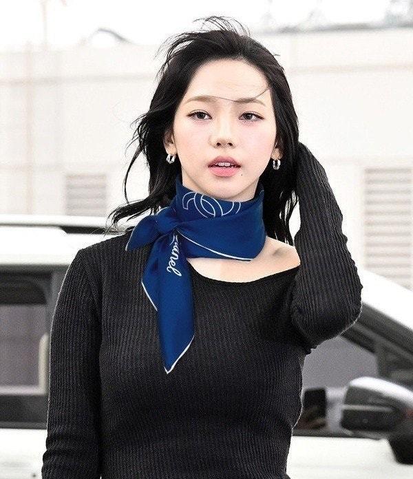 샤* ART 악세사리 블루사각 스카프