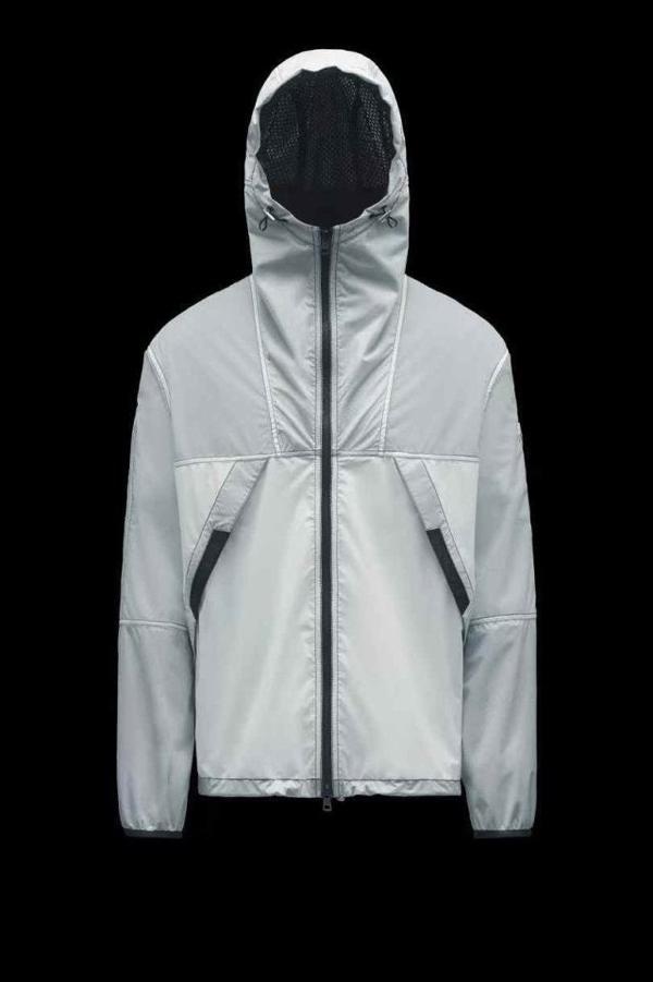 후드 패치 워크 윈드 브레이커 재킷