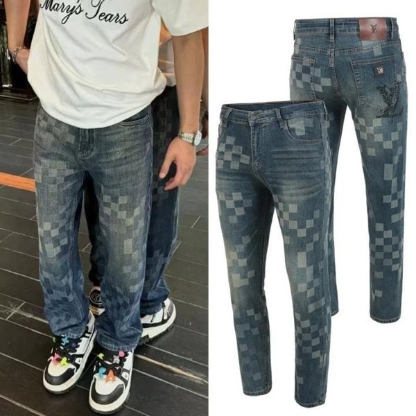 루* 멀티 모노 워싱 청바지