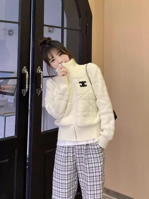 샤* 패치 털니트집업(두툼)