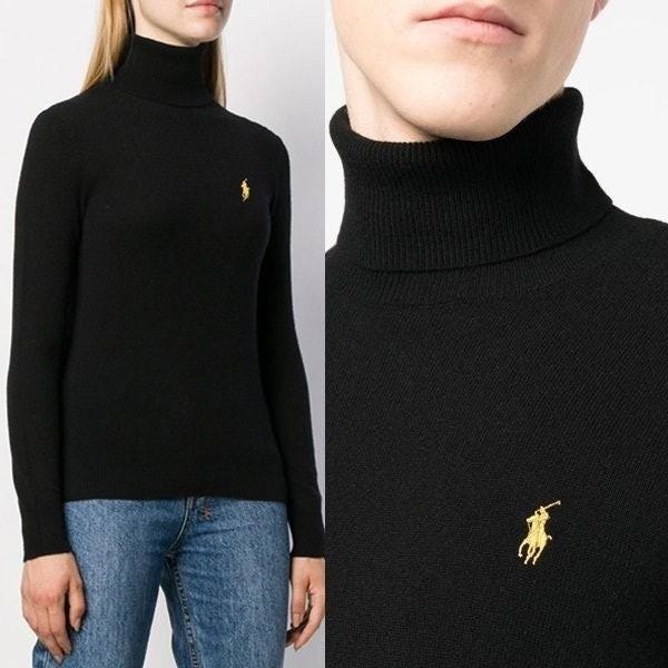 폴* 랄프로렌 골드로고 터틀넥니트