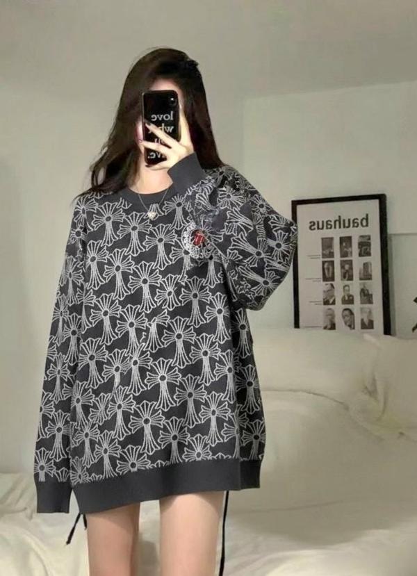 크* 십자가 크로스 자카드 라운드 니트수입최고급(남녀공용)