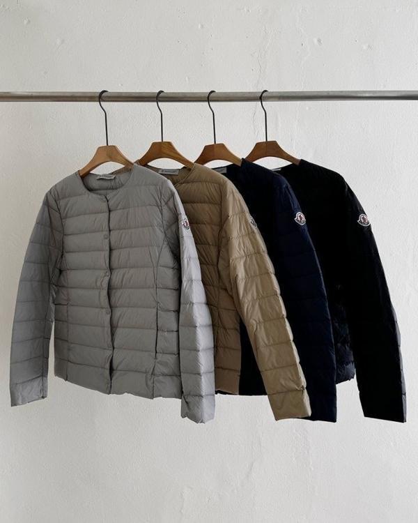 여성 하프 덕다운 경량 패딩