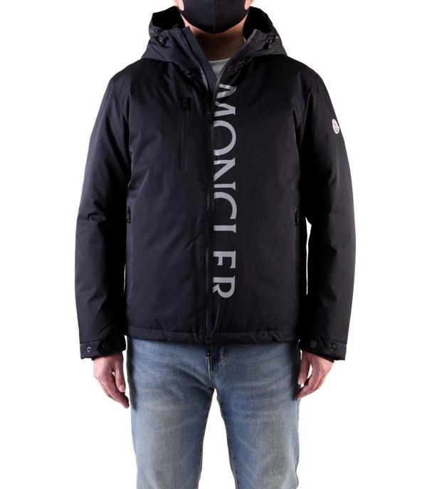 레터링로고 후드 패딩