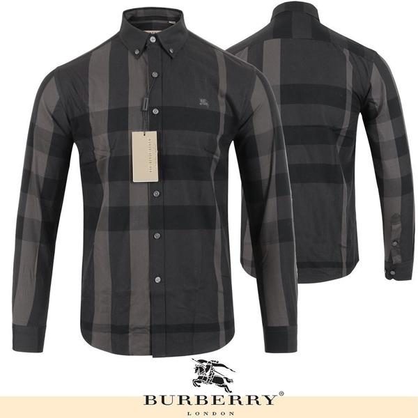 버** 클래식 체크 포플린 코튼 남방