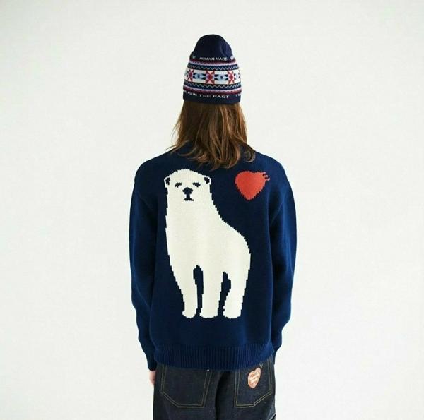 휴* 메이드 북극곰 니트