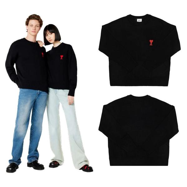 아* ADS울앤 코튼엠브로이디드니트 (블랙)