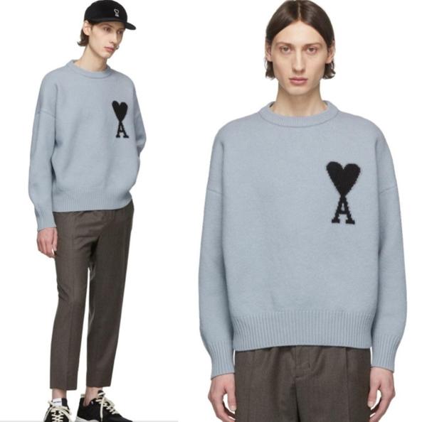 아* 파리스 인타르시아 니트(하늘색)