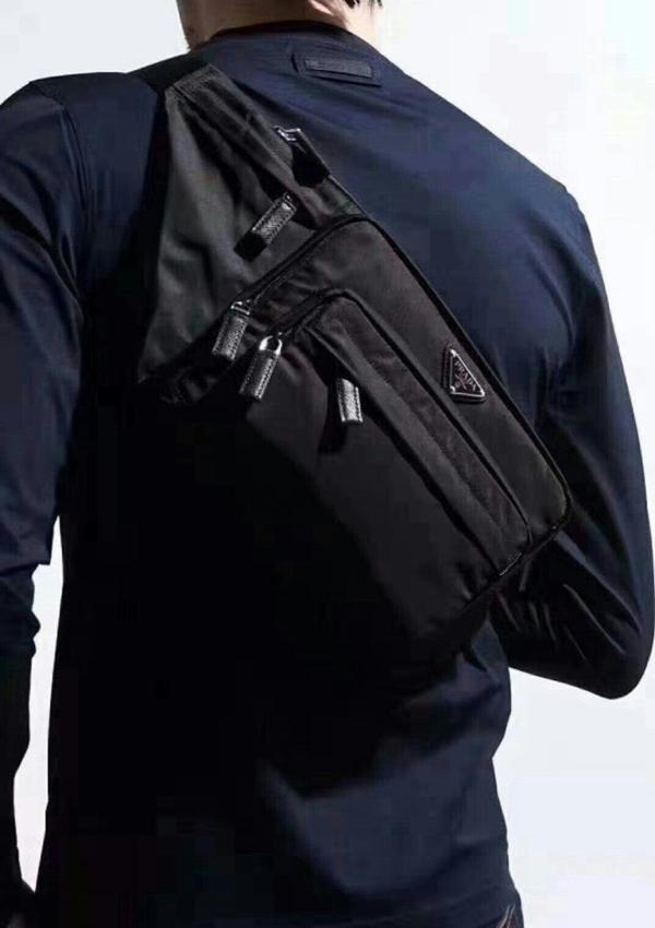 프** 23SS 2VL003 973 F0002 남성 웨스트 크로스 벨트백 블랙 2VL003 973 F0002