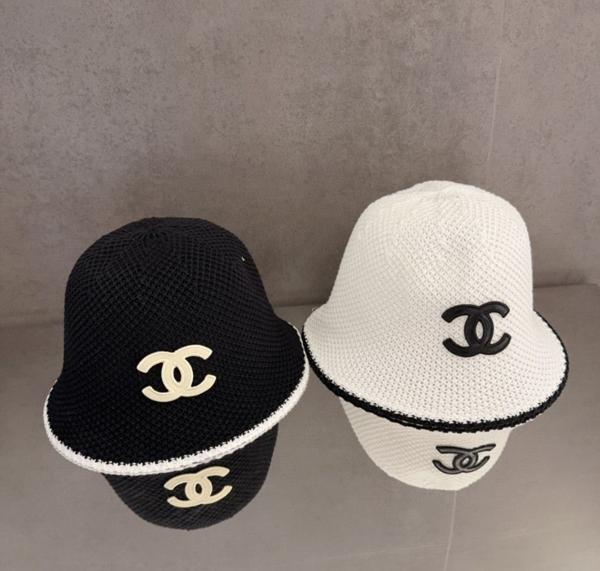 샤* 25CC 로고 크로셰 버킷햇 벙거지  2 색상