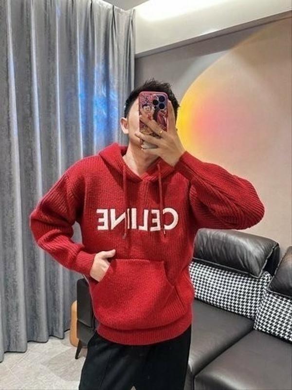 셀** 로고자수 니트 후드