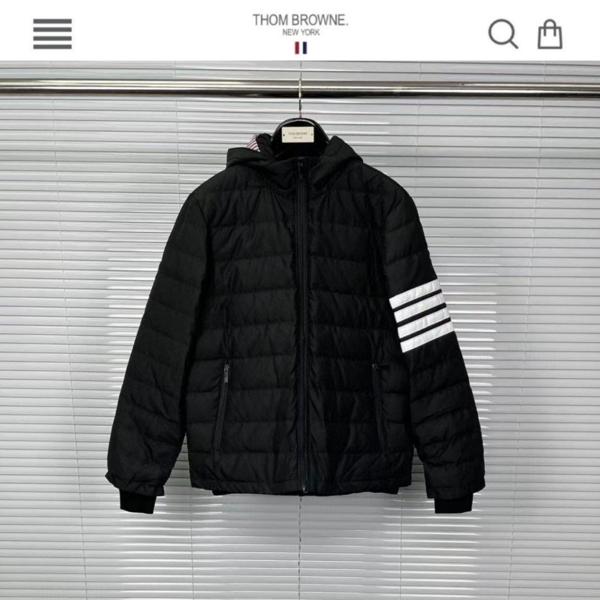 톰* 수입 고급 사선완장 다운 패딩 신상 블랙