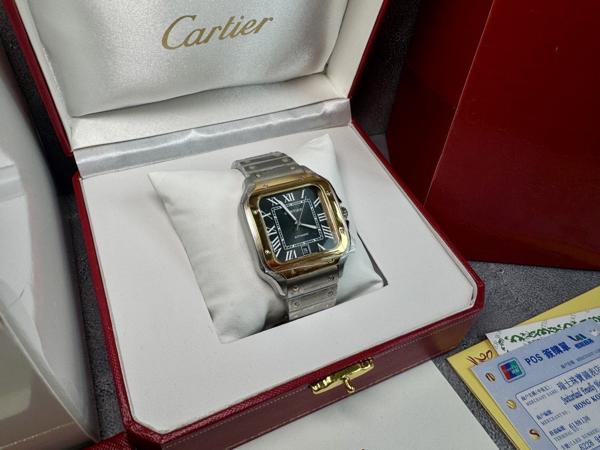 까*** 산토스 블랙다이얼 콤비 398mm