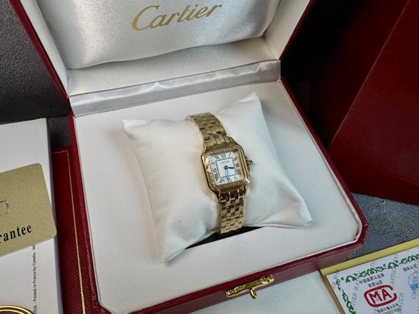 까*** 팬더 드 워치 22mm 스몰 다이아 옐로우골드