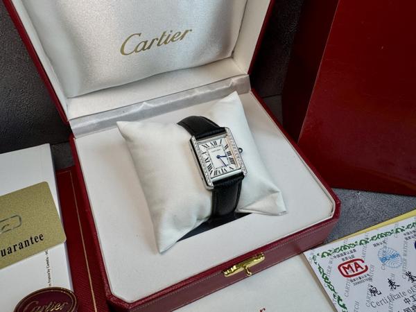 까*** 탱크 머스트 드 워치 다이아 스몰사이즈