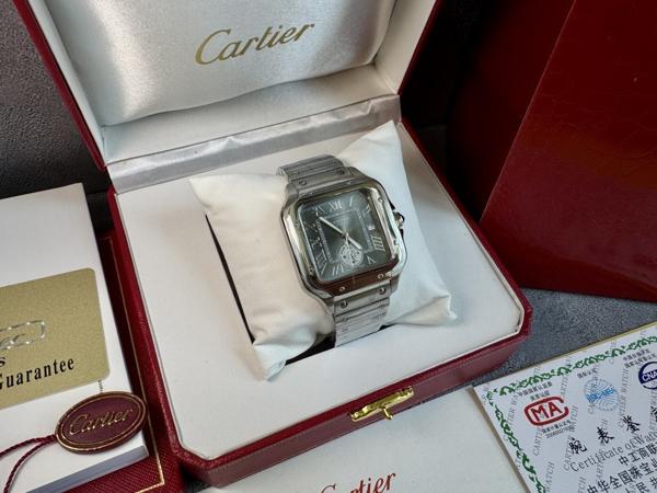 까*** 산토스 드 워치 블랙다이얼 40mm