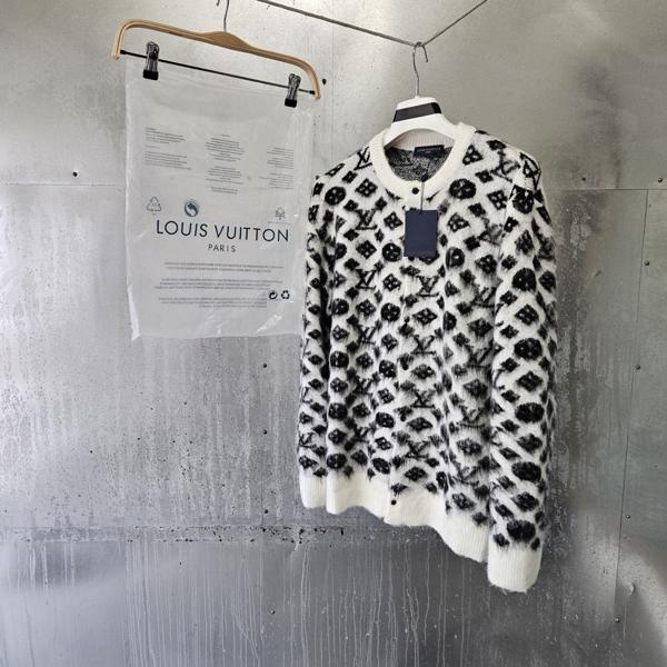 루* 모노그램 모헤어 가디건