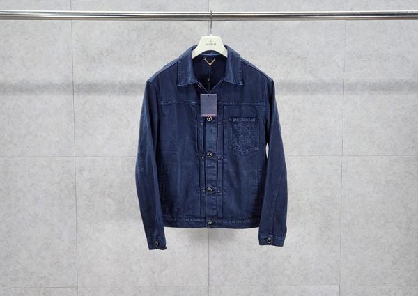 루* 가먼트 다이드 데님 트러커 재킷