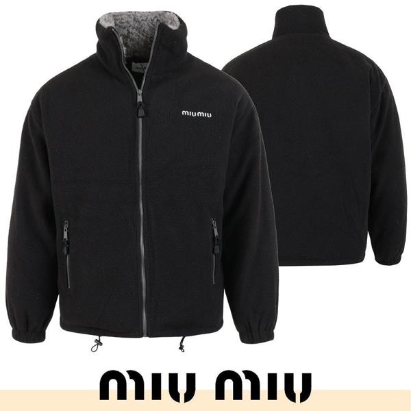 미*** 레터링 로고 플리스 다운 재킷 100 오리털