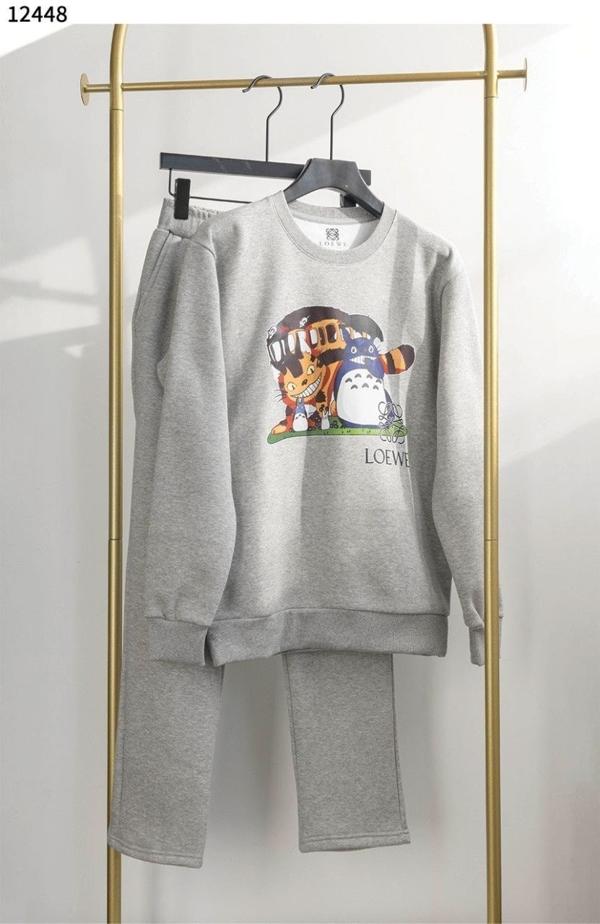 로** 토토로 고양이버스 모티브 맨투맨 기모 트레이닝 세트