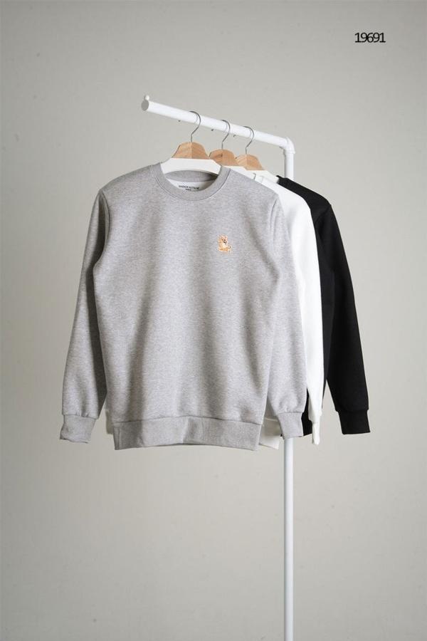 메* 키츠네 칠랙스 기모 맨투맨