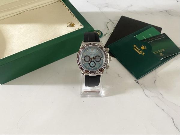 로** 데이토나 크로노그래프 아이스블루 오이스터플렉스