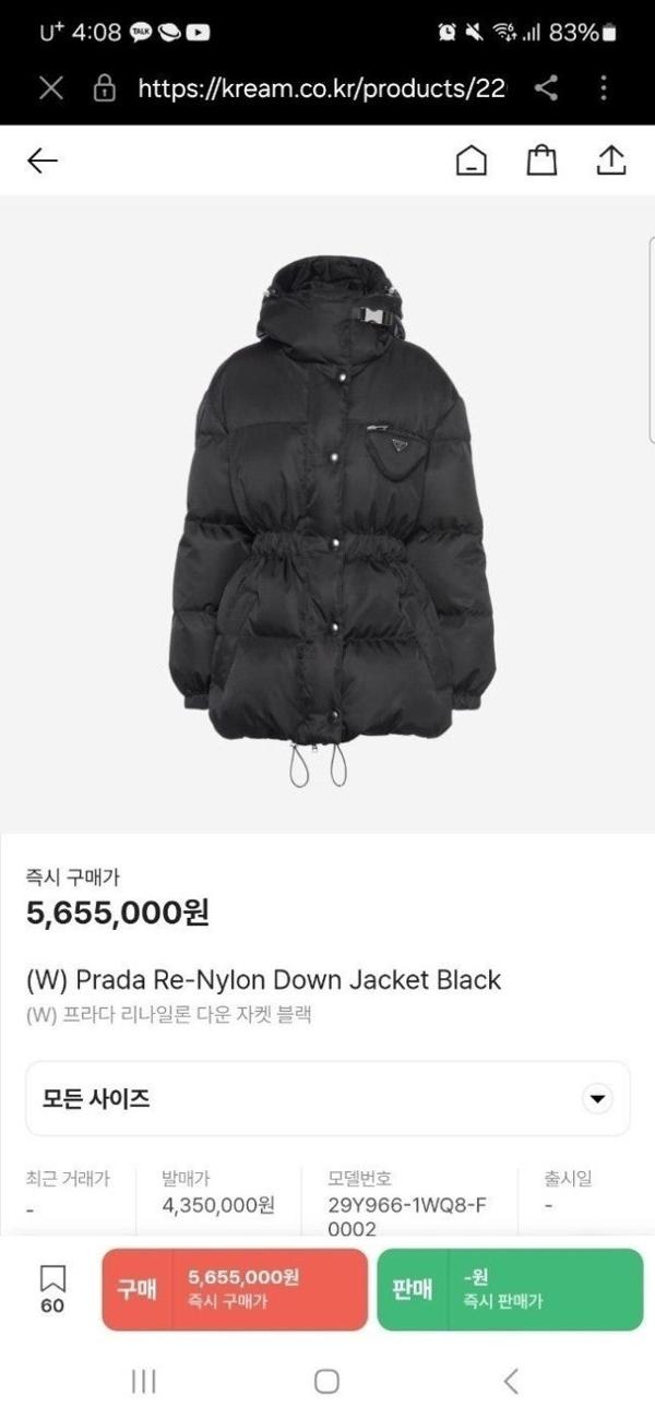 프** 리나일론 구스패딩