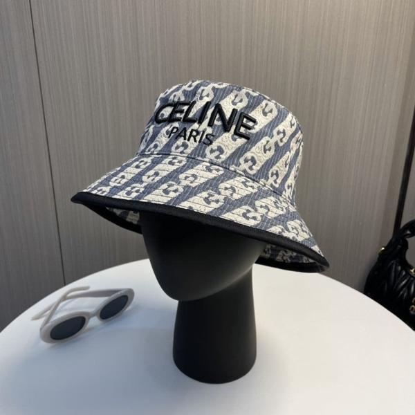 셀** 버킷햇 시그니처 패턴 로고 모자