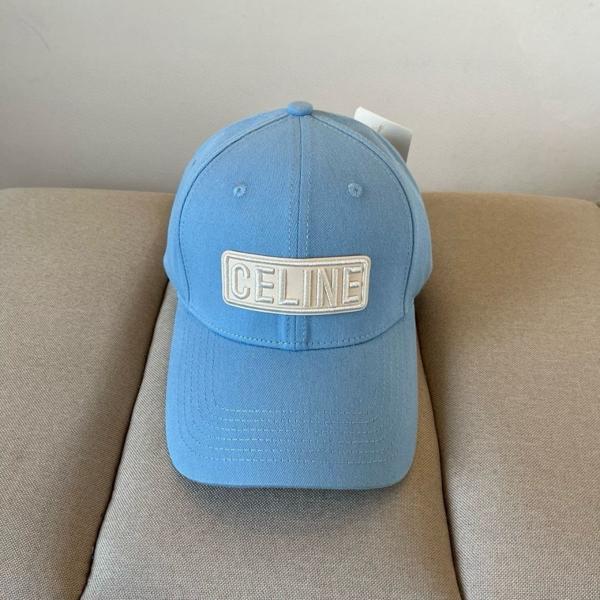 셀** 스카이블루 로고 패치 모자