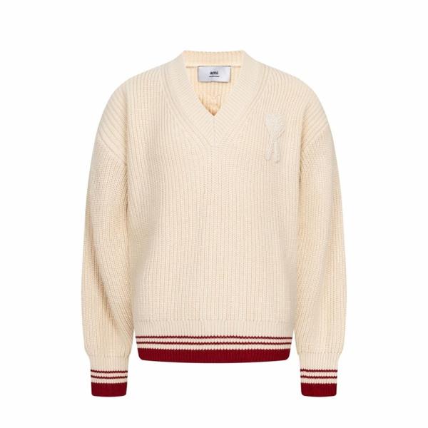 아* M1179 버진 울 V넥 스웨터