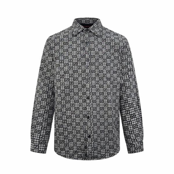 구* M1105 GG 깅엄 코튼 자카드 셔츠