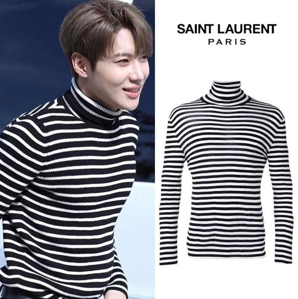 생** 스트라이프 커플 터틀넥