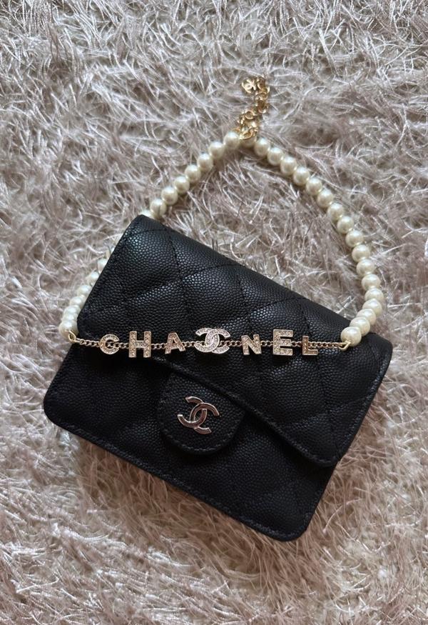 샤* 이니셜 진주목걸이