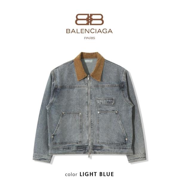 발**** 워크지퍼 데님 자켓