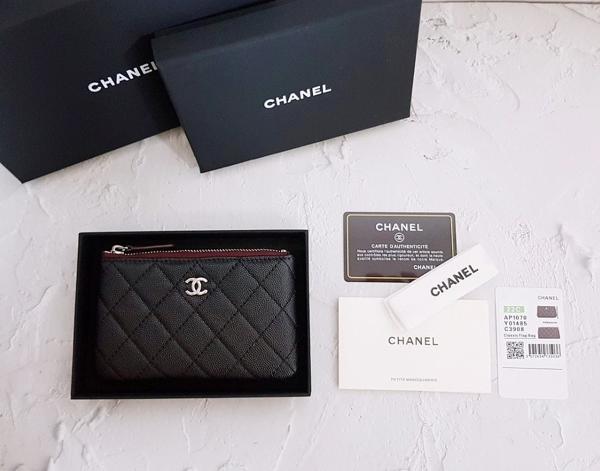 샤* 고급 박스 캐비어 미니클러치 은장