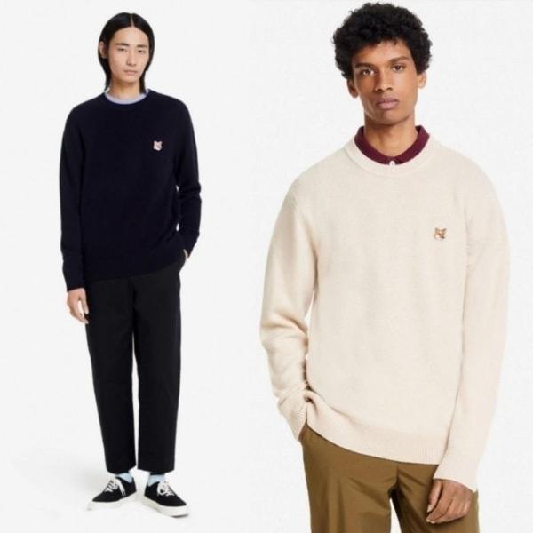 메* 키츠네 울라운드니트(옐로우패치)