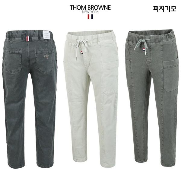 톰* 안기모 앞포켓 밴딩 배기 팬츠