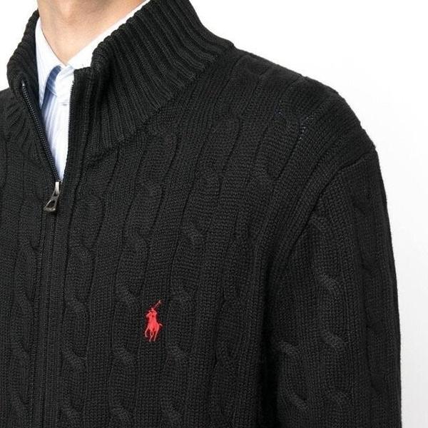 폴* 케이블 니트집업