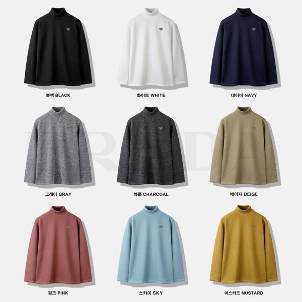 프** 골지 반목 니트