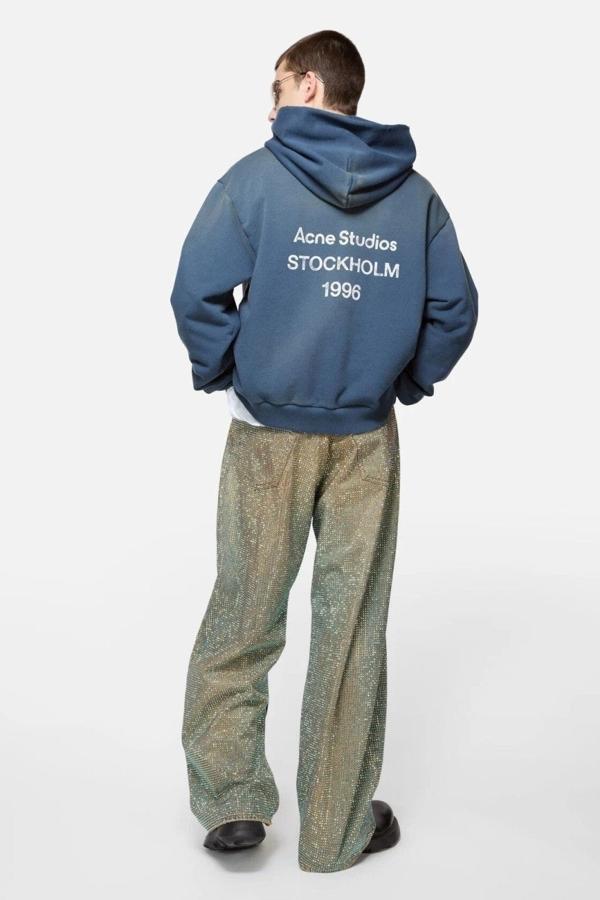 아** 백로고 워싱 후드