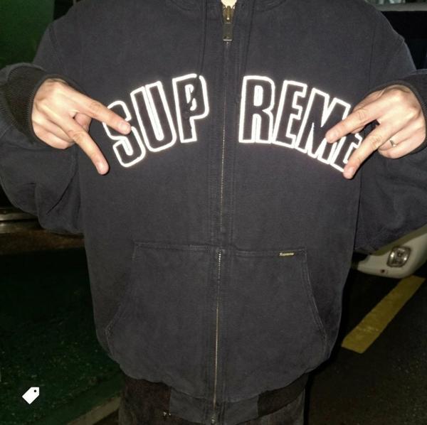 슈** 리플렉티브 아크 후드 워크 자켓