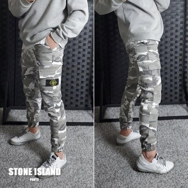 스* 본딩기모 밀리터리 카고 팬츠