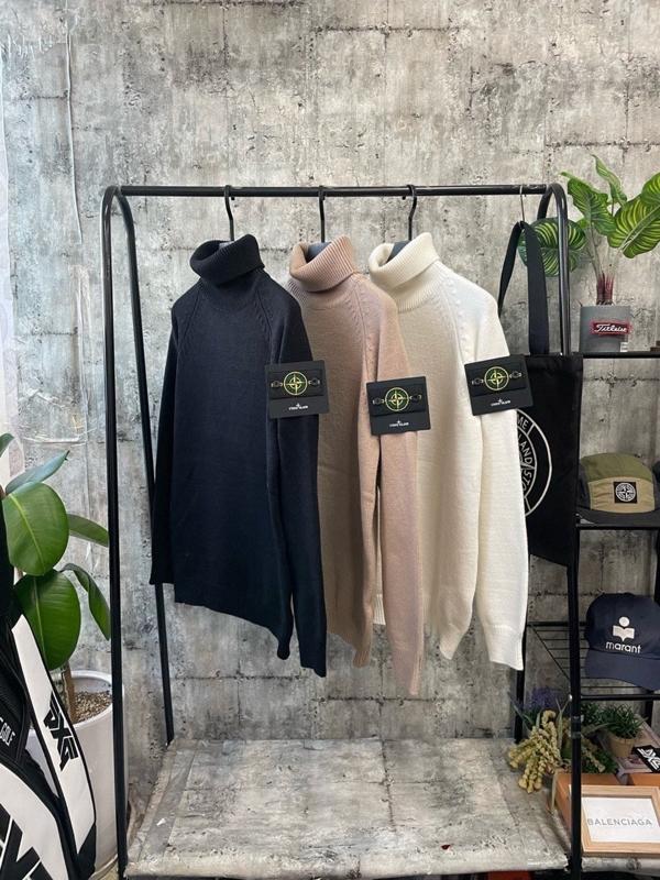 스* 램스울 골지 목폴라 니트