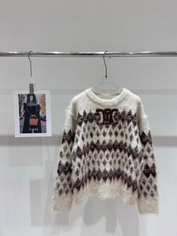 셀** 셰틀랜드 모헤어 크루넥 스웨터