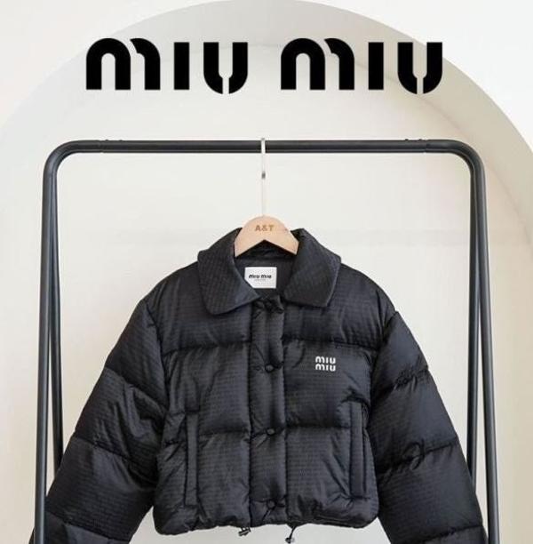 미*** 크롭 나일론 다운 재킷