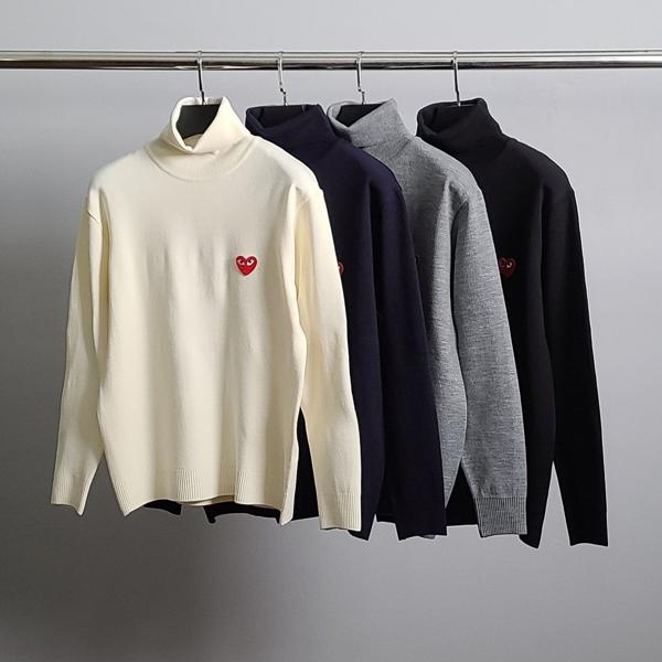 꼼* 레드와펜 터틀넥 니트