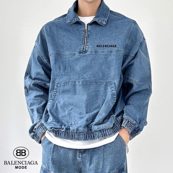 발**** 워싱 스판 데님 자켓