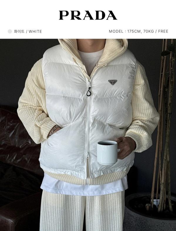 프** 글로시 패딩베스트